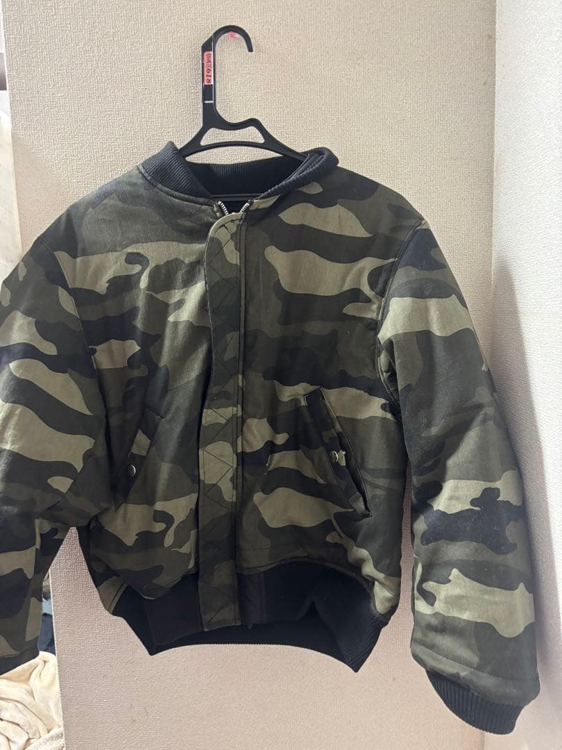 ジャケット・アウター BELVET camo reversible ma1 jacket M