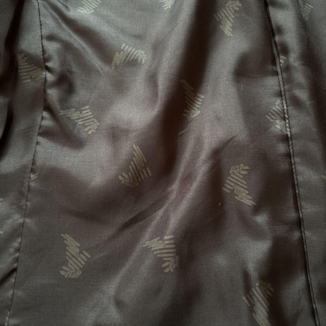 美品 EMPORIO ARMANI 金ボタン カシミヤ混ブレザー バーガンディ