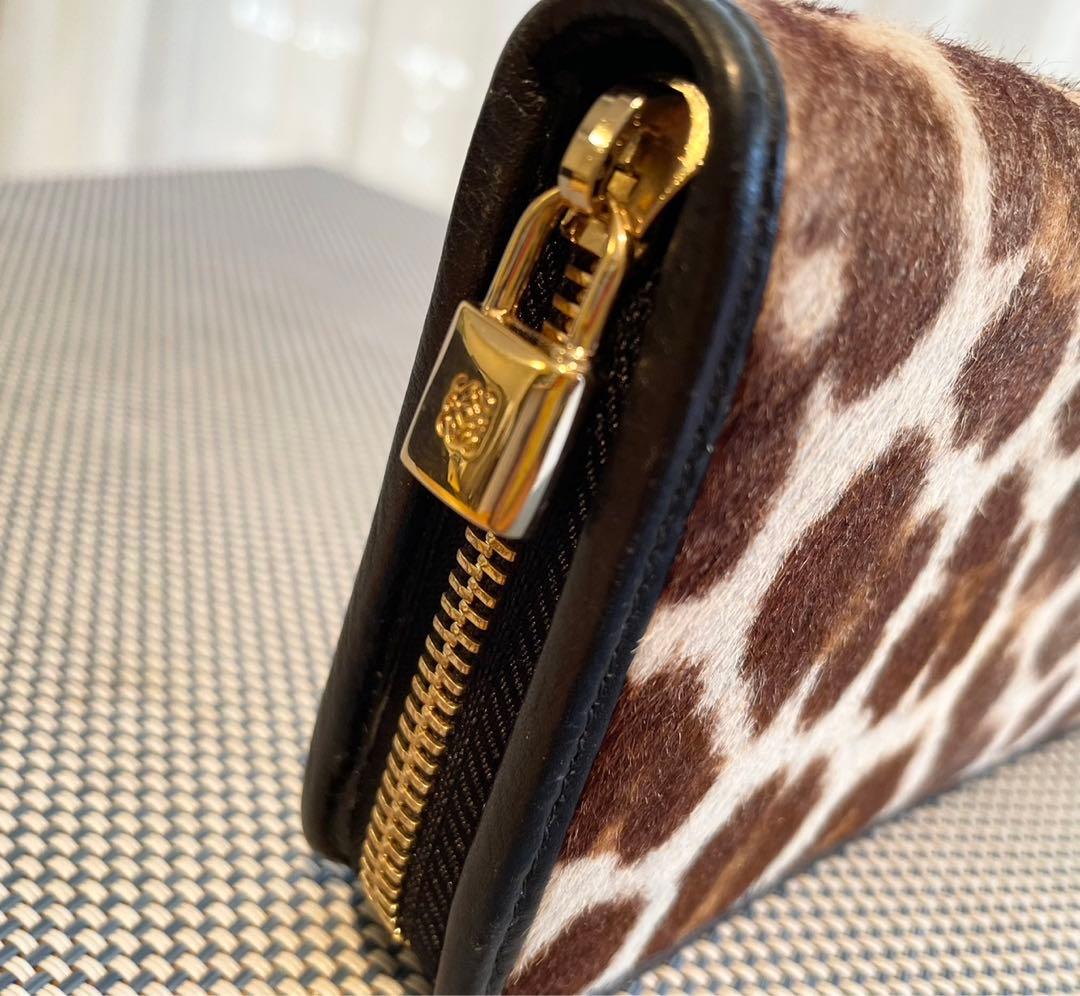 ★希少品　ロエベ　ハラコ錠前チャーム長財布★