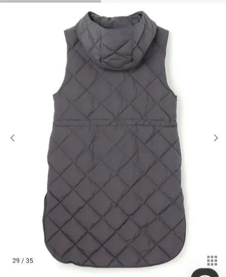 【TAION×UNFILO 】フード付きジレ　XL アイボリー