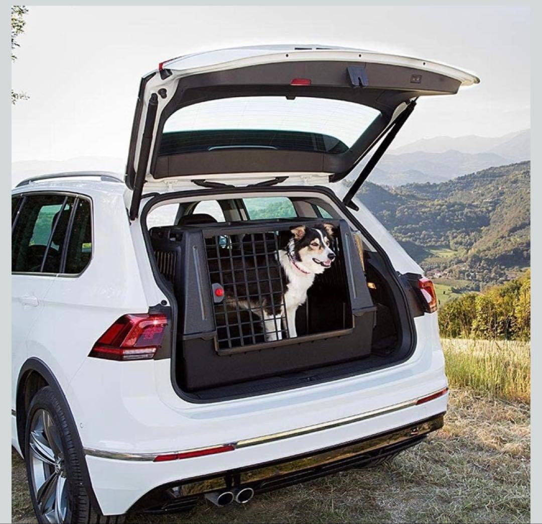 大型犬用車載ケージ　ATLAS CAR 100 SCENIC ブラック ケージ