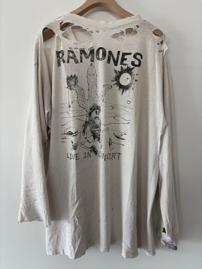 ビンテージ Ramones ロング Tシャツ XL レア ボロ ラモーンズ
