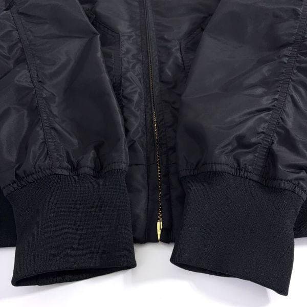 【美品】ALPHA アルファ フライトジャケット L 黒 MA-1 TA0629