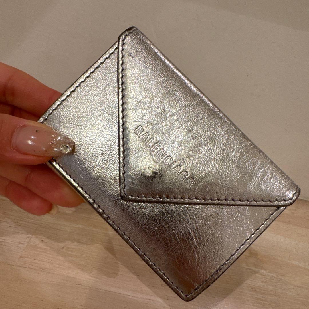 BALENCIAGA シルバー 三つ折り財布