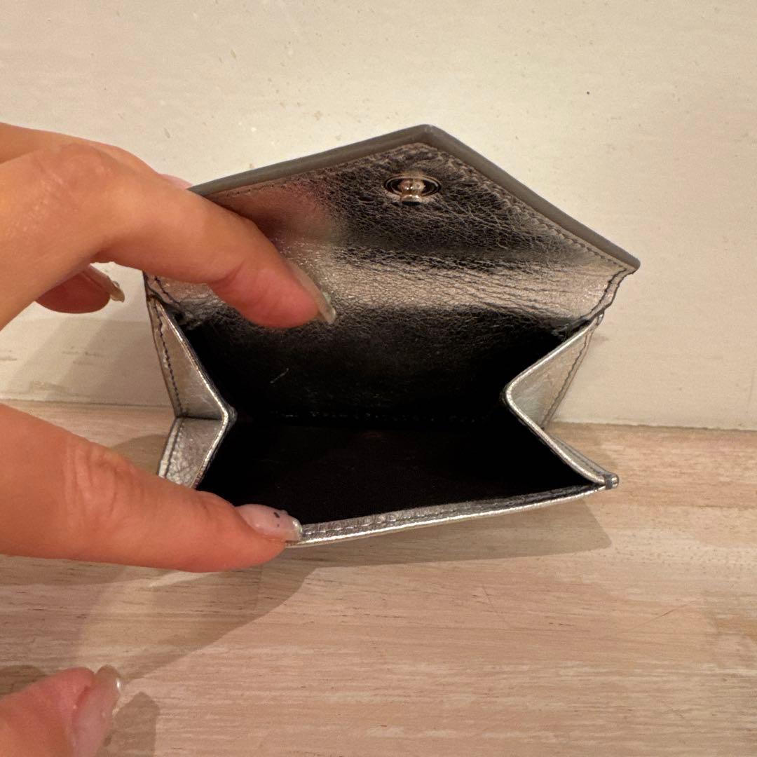 BALENCIAGA シルバー 三つ折り財布