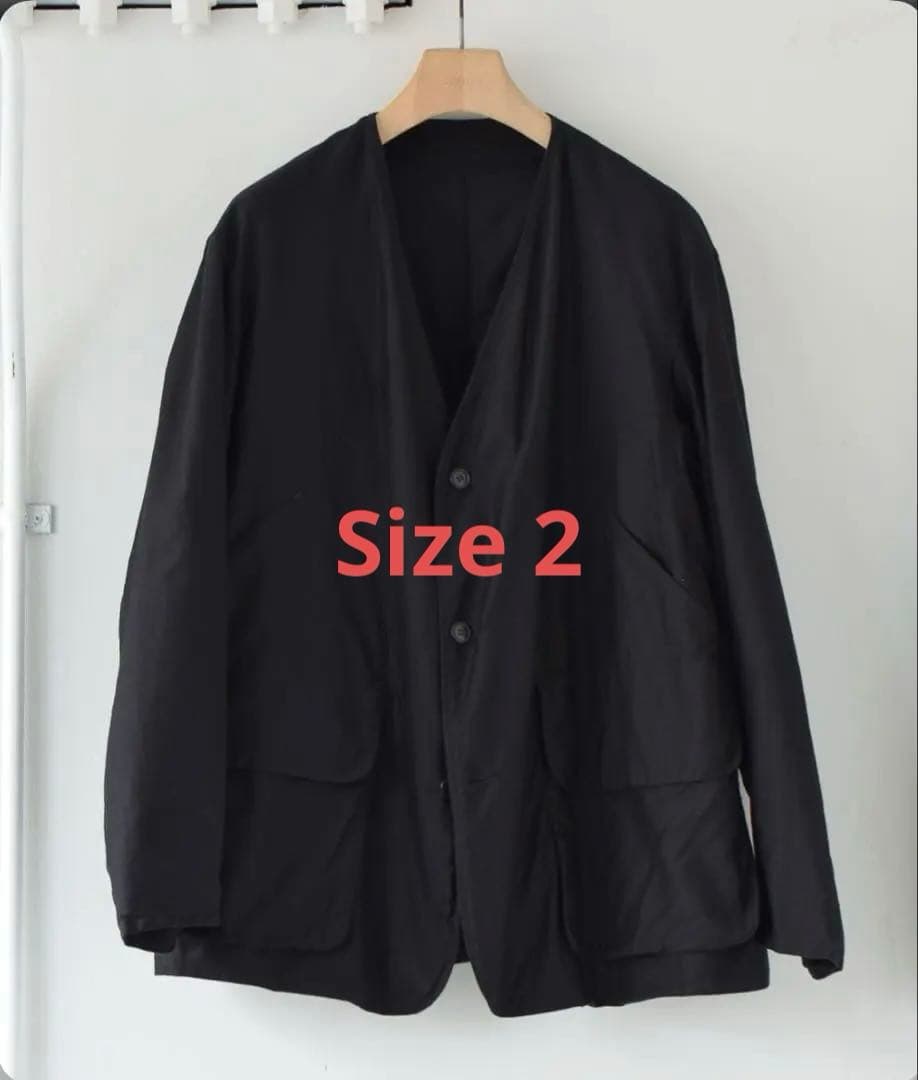 【美品】COMOLI コットンサテンハンティングジャケット サイズ2