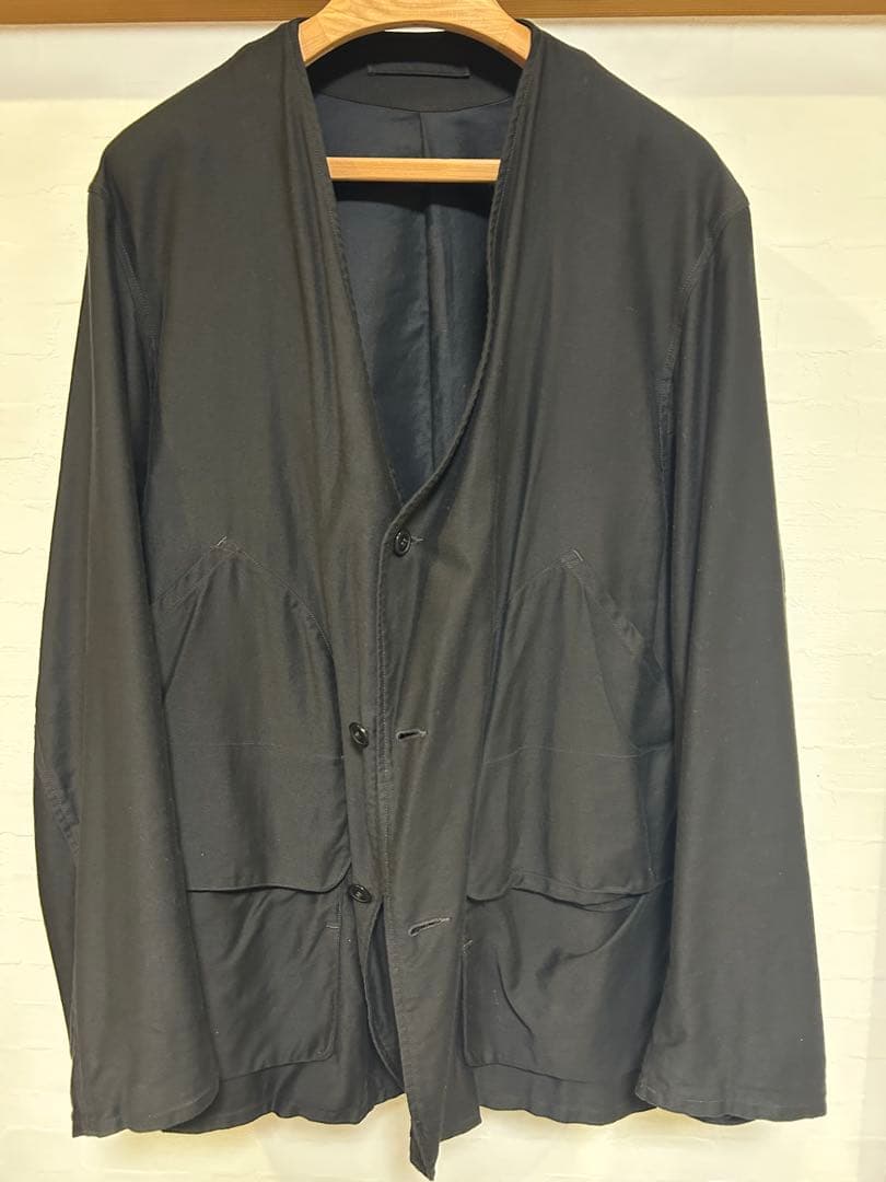 【美品】COMOLI コットンサテンハンティングジャケット サイズ2