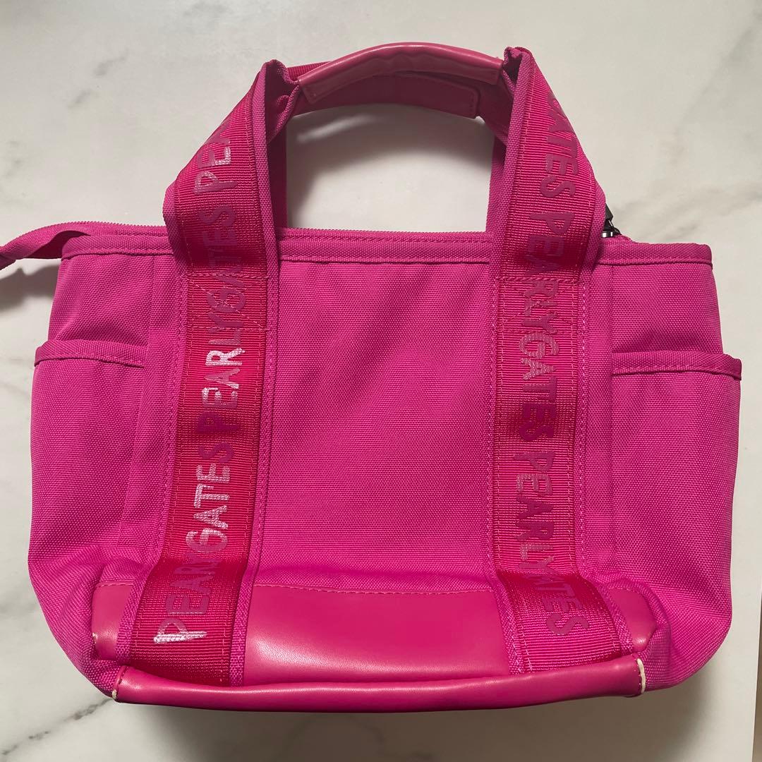 稀少品PEARLY GATES ペイントロゴ　カートバッグ　ピンク　ゴルフポーチ