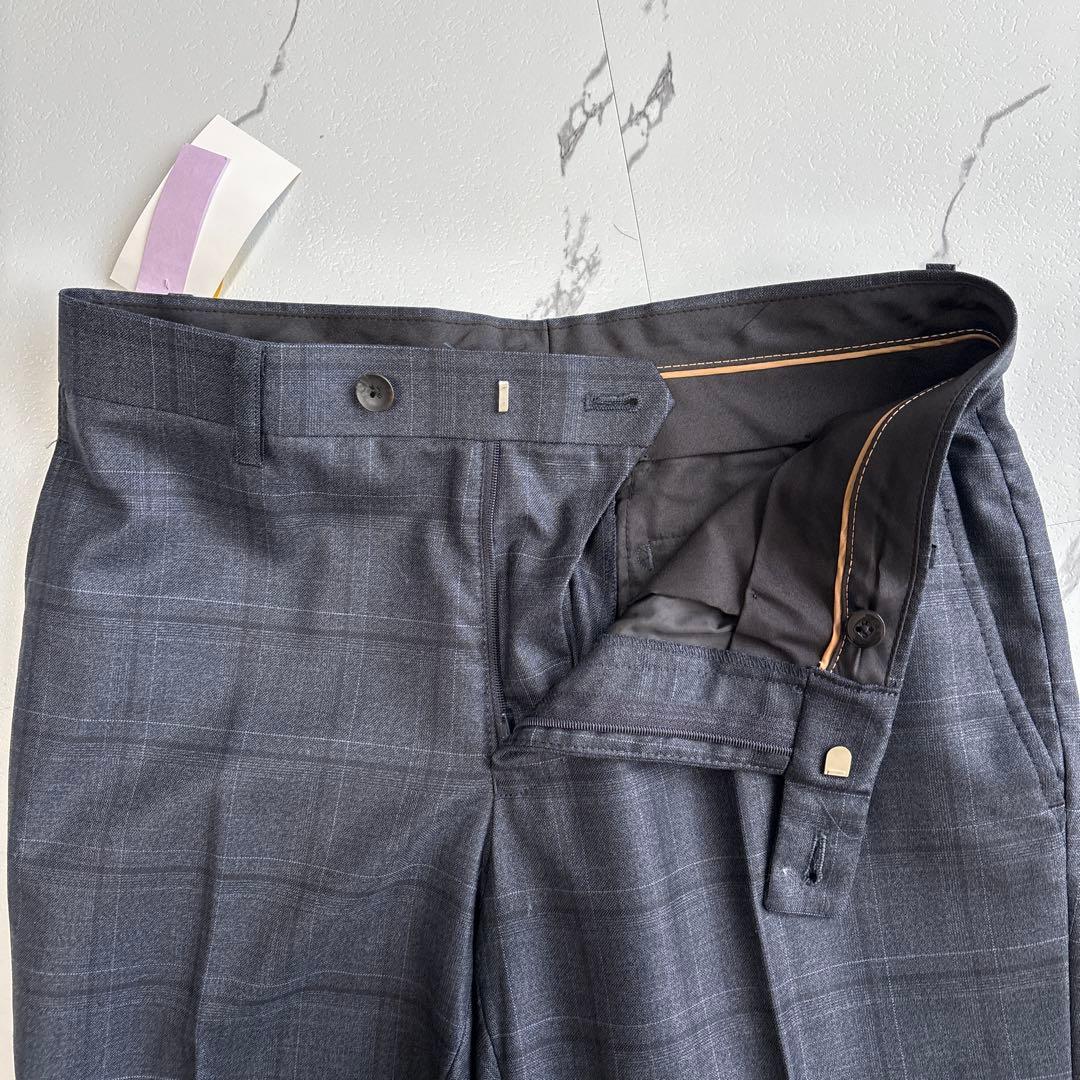 未使用級★現行★P.S.FA スーツ スリーピース ネイビー グレー Y5位