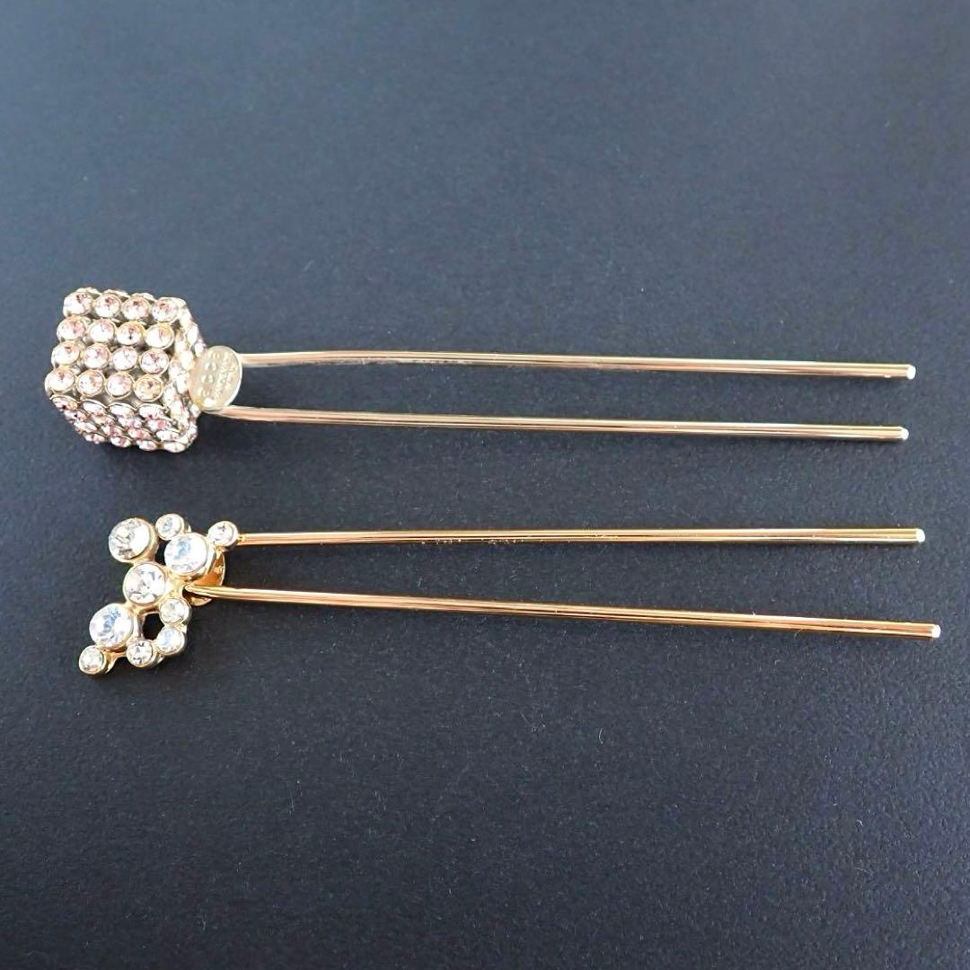 【2本セット】acca アッカ スティック 2つセット ヘアピン スワロフスキー
