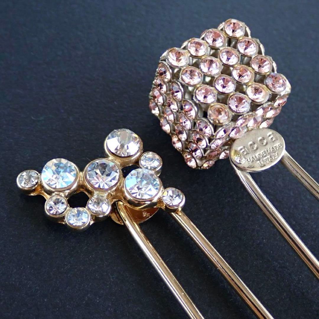 【2本セット】acca アッカ スティック 2つセット ヘアピン スワロフスキー