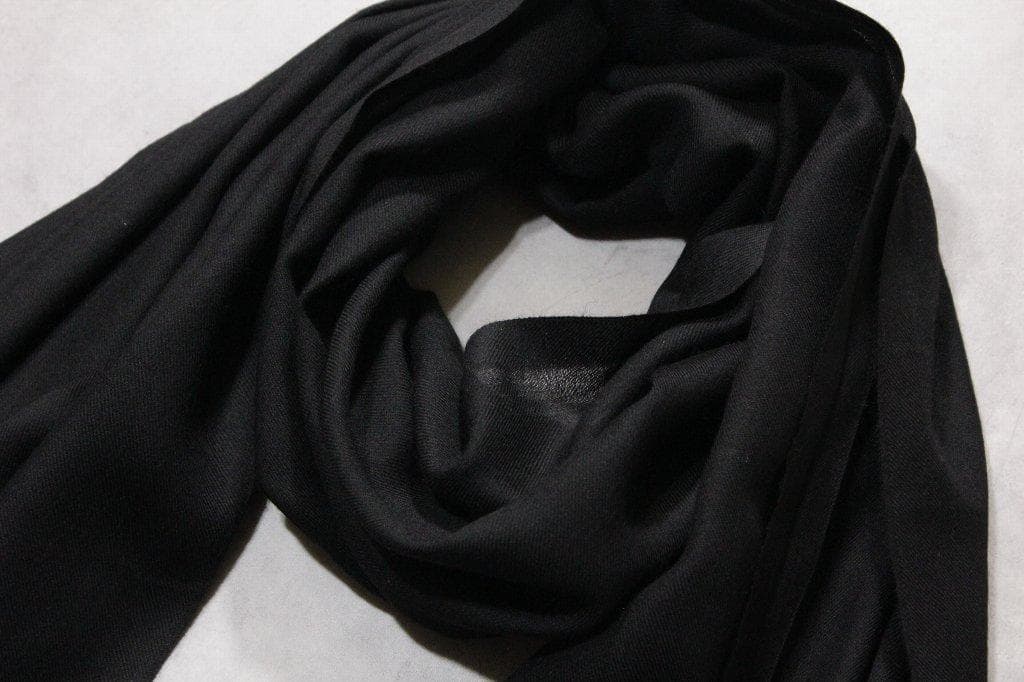 malo☆新品7万円 マーロカシミアガーゼ大判ストール ブラック200×62