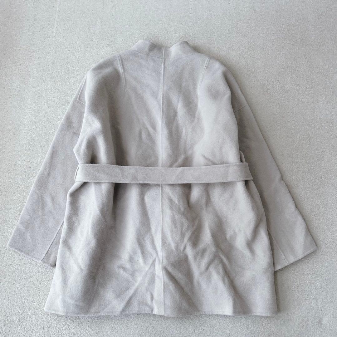 美品✨ ソージュ　ウールリバーミディコート　ベージュ