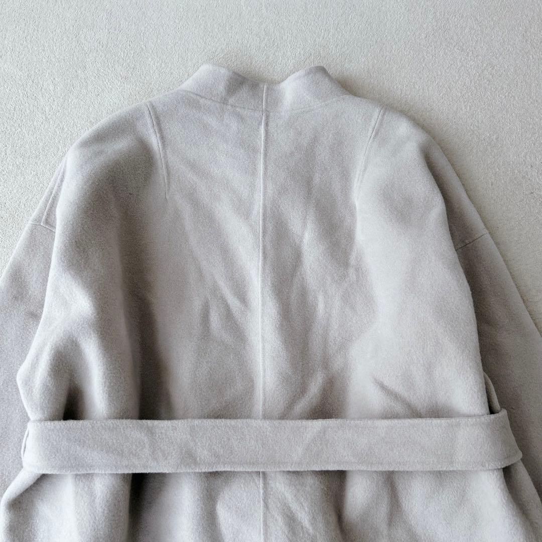 美品✨ ソージュ　ウールリバーミディコート　ベージュ