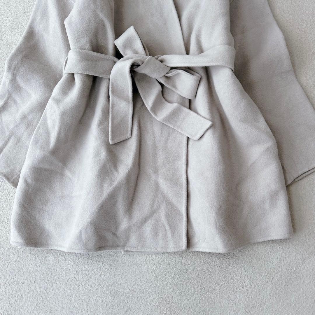 美品✨ ソージュ　ウールリバーミディコート　ベージュ