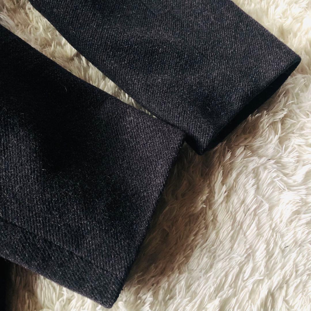 美品✨マックスマーラ ロングコート 柔らかウール 女優襟 銀タグ グレー 36