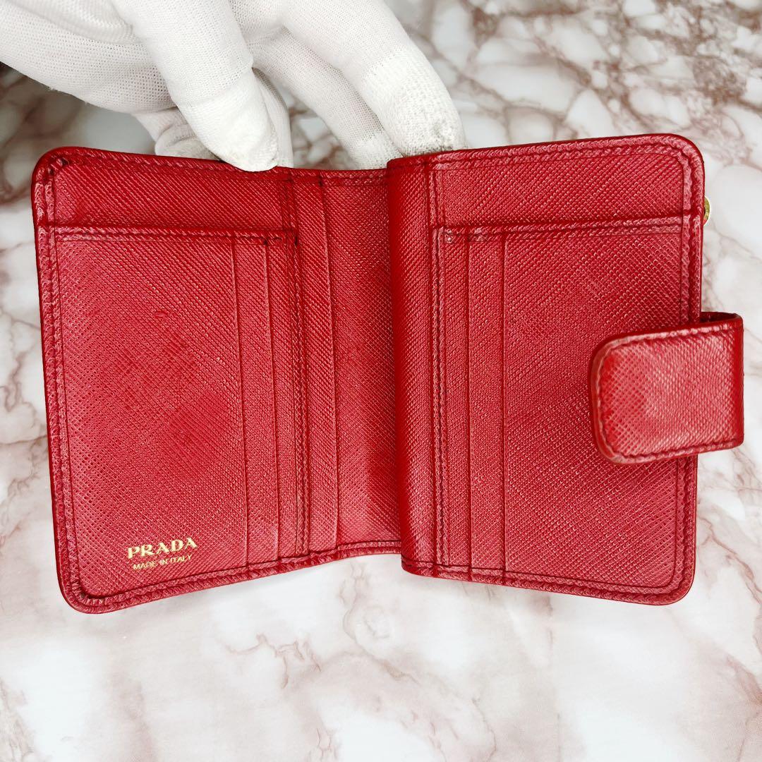 【美品】PRADA 二つ折り財布　折り財布57