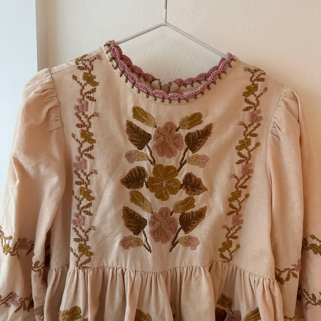 ワンピース apolina penelope dress pink sand 3-5y