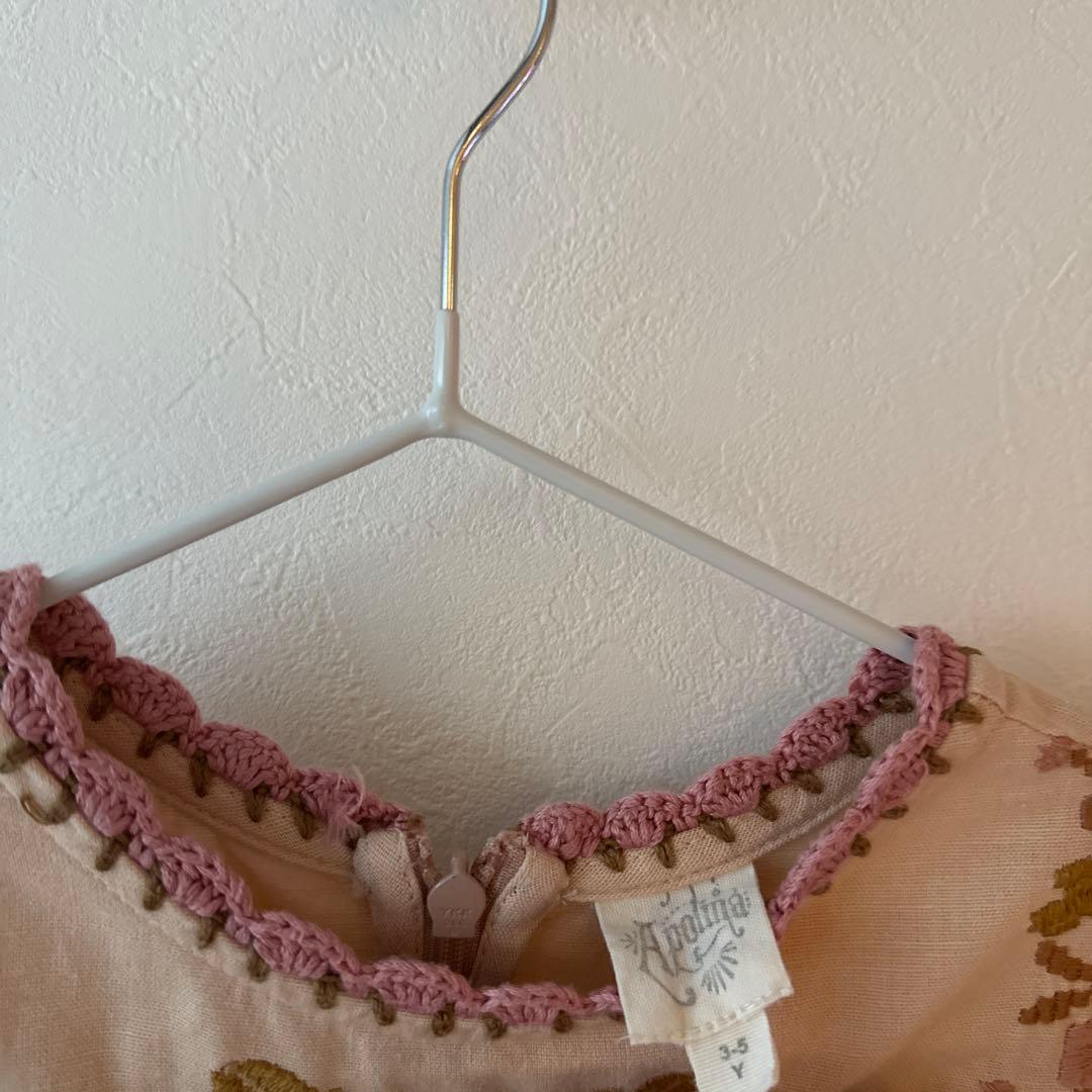 ワンピース apolina penelope dress pink sand 3-5y