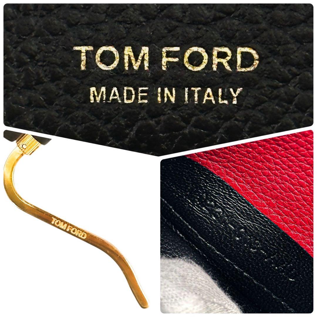 美品 トムフォード マネークリップ カードケース コンパクト 財布 ブラック 黒