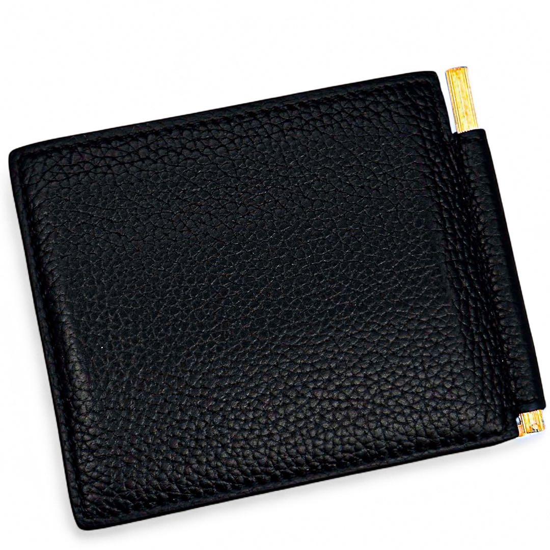 美品 トムフォード マネークリップ カードケース コンパクト 財布 ブラック 黒