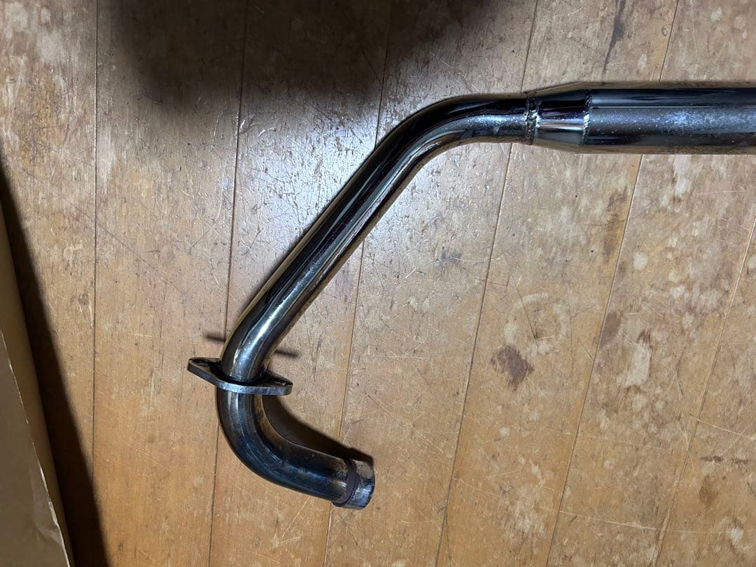 GN125 弾丸マフラー　gn125h 希少 スチール製