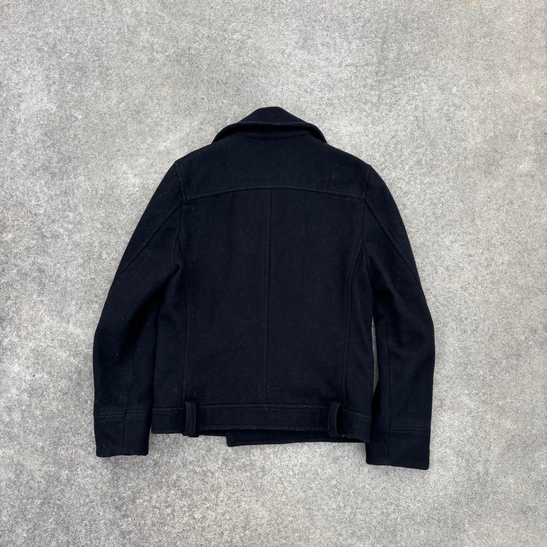 ナポレオンジャケット Pコート ウール 黒 モード お兄系 y2k