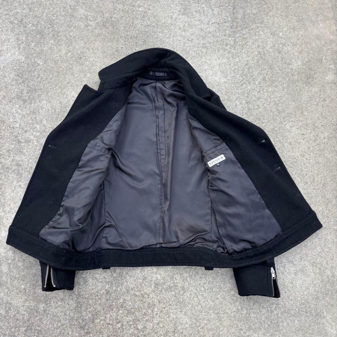 ナポレオンジャケット Pコート ウール 黒 モード お兄系 y2k