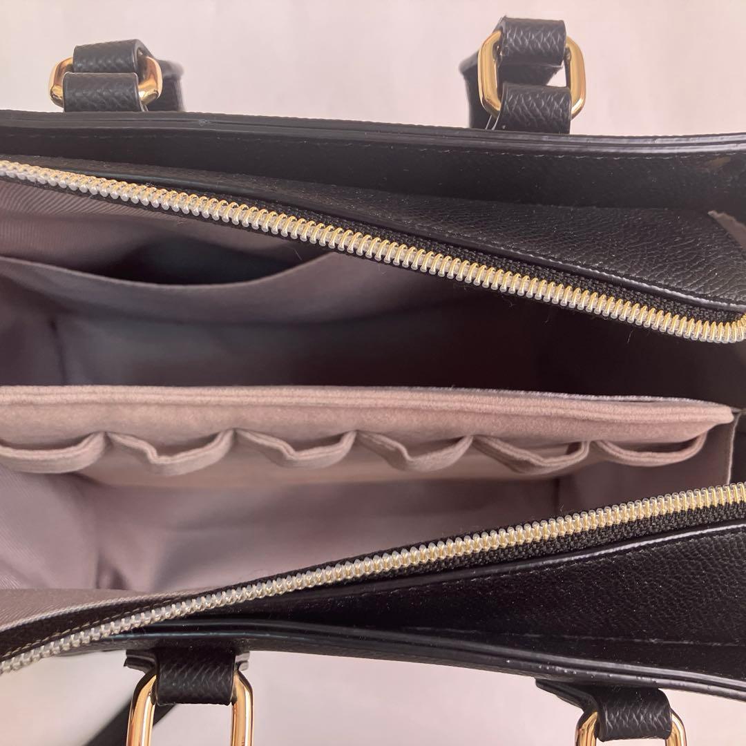 & chouette 推し事バッグ クリアポケット付きぬいぐるみバッグ ブラック