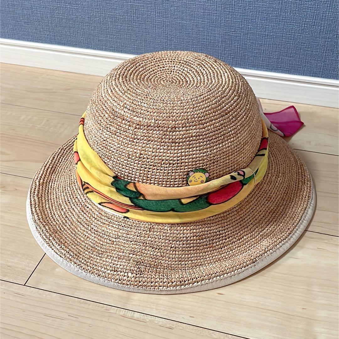 【新品未使用タグ付き】CA4LA×コジコジ コラボ ラフィアハット