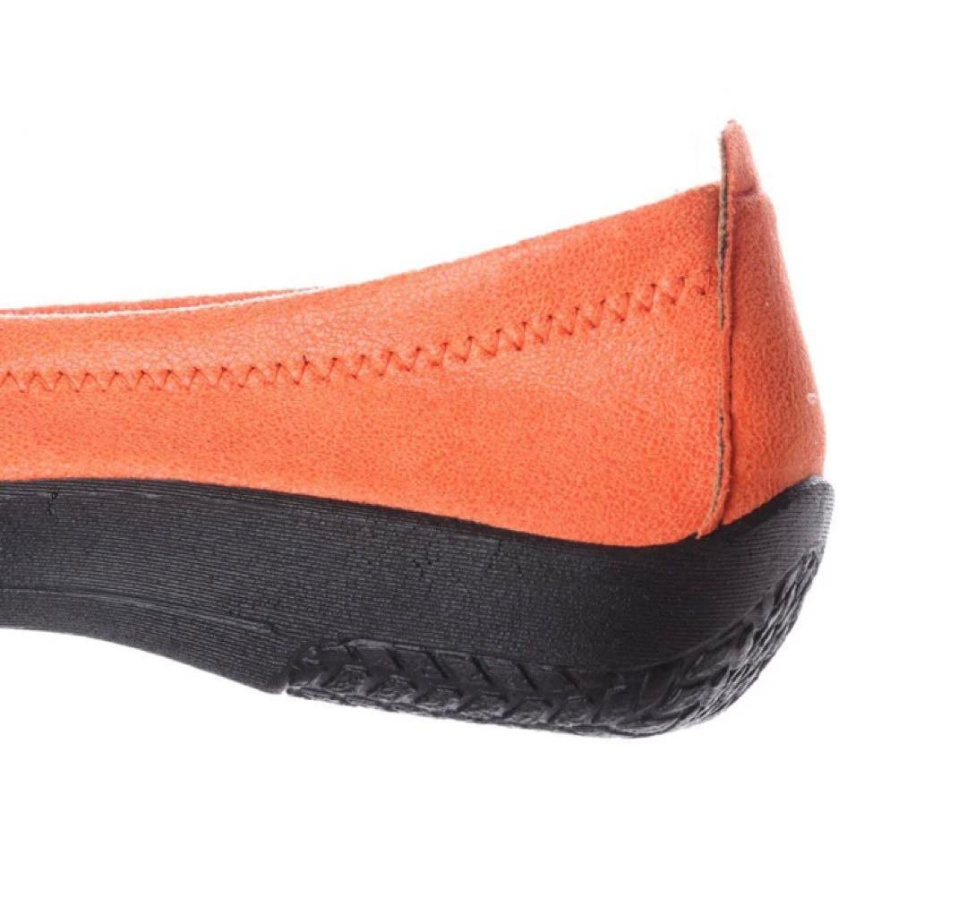 未使用 アルコペディコ バレリーナパンプス 37 オレンジ 完売品