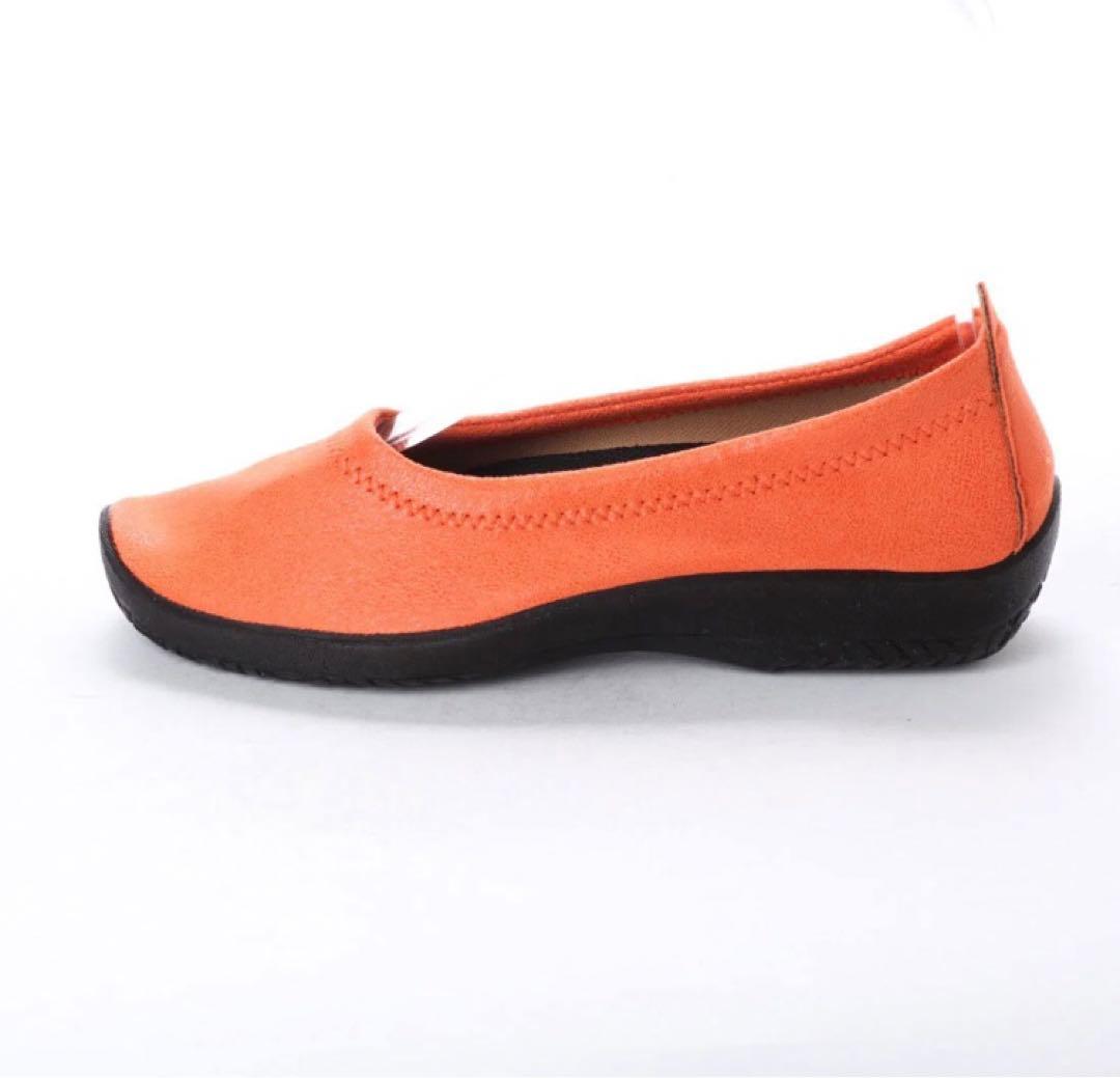 未使用 アルコペディコ バレリーナパンプス 37 オレンジ 完売品
