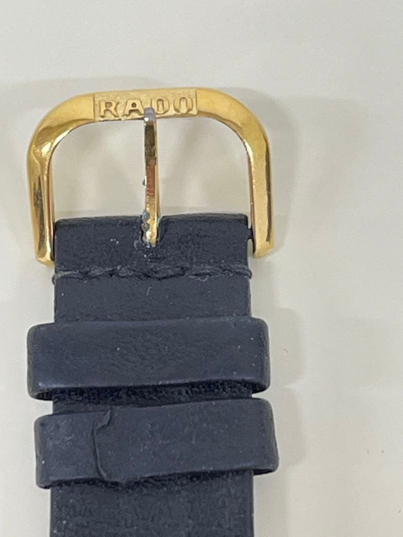 RADO アナログ腕時計 ブラック ゴールド