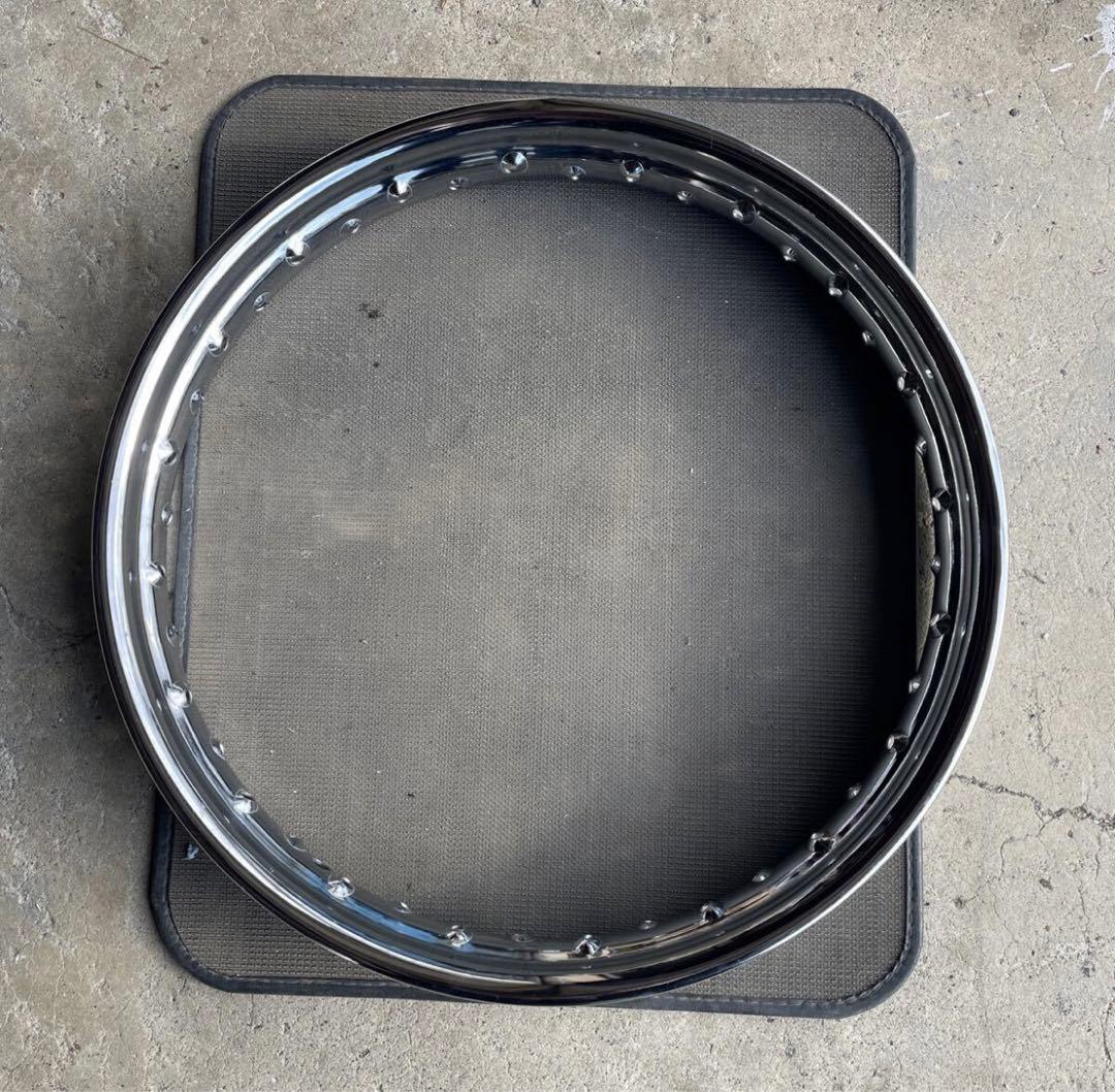 メッキリム　18×2.15　エボ　ショベル　パン　ナックル　チョッパー　フリスコ