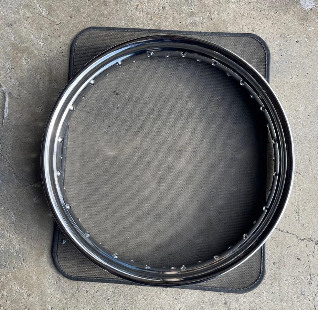 メッキリム　18×2.15　エボ　ショベル　パン　ナックル　チョッパー　フリスコ