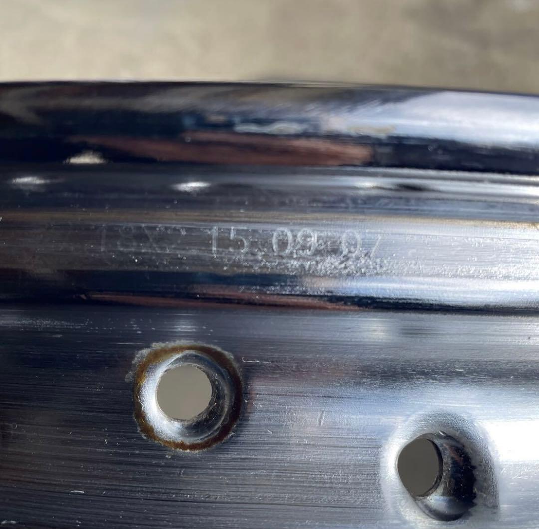 メッキリム　18×2.15　エボ　ショベル　パン　ナックル　チョッパー　フリスコ