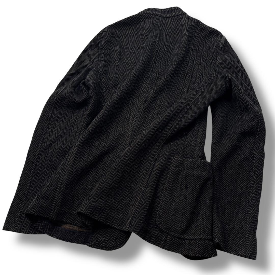 【高級】ARMANI アルマーニ ヘリンボーン　テーラードジャケット M