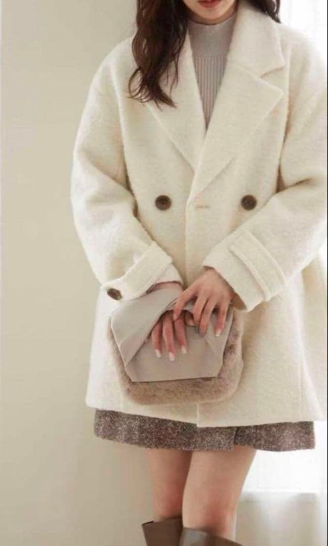 【プロポーションボディドレッシング】コクーンループコート