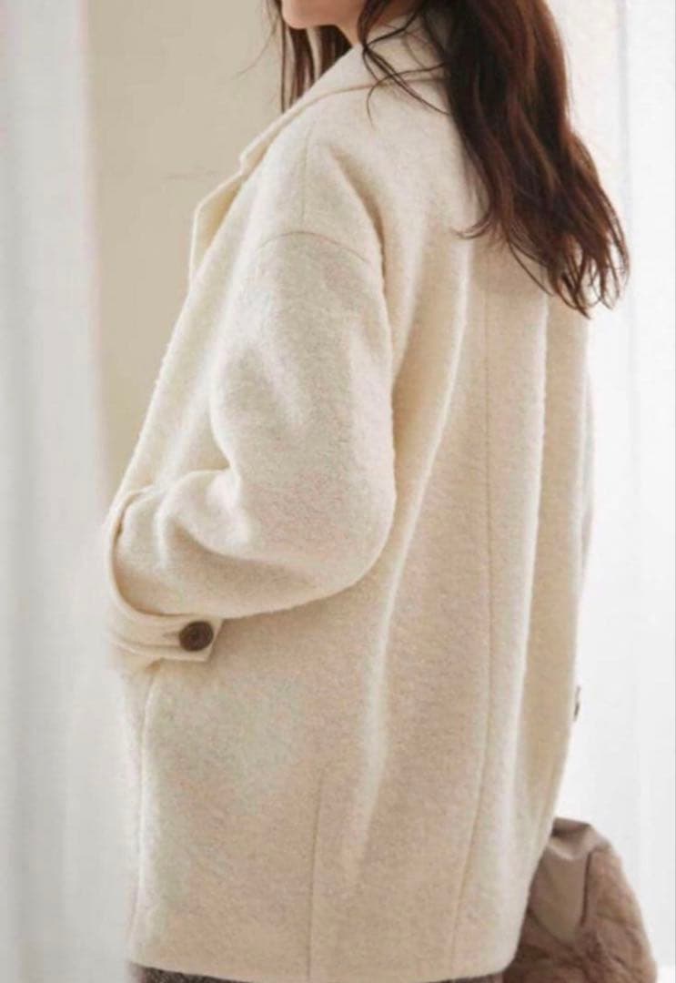 【プロポーションボディドレッシング】コクーンループコート