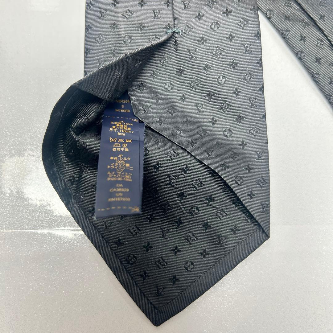 LOUIS VUITTON ルイヴィトン 極美品 現行 ネクタイ モノグラム
