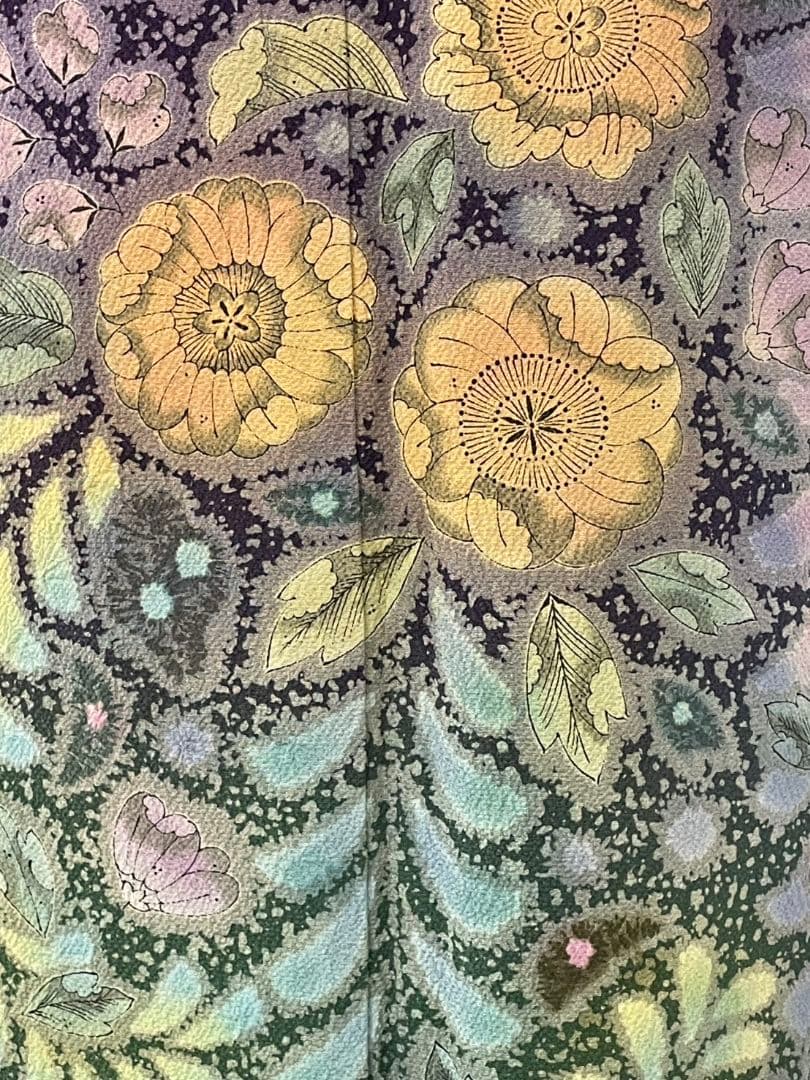 売約済み【WA-Modern】★★正絹　辻ヶ花　振袖2点セット(振袖長襦袢)★★