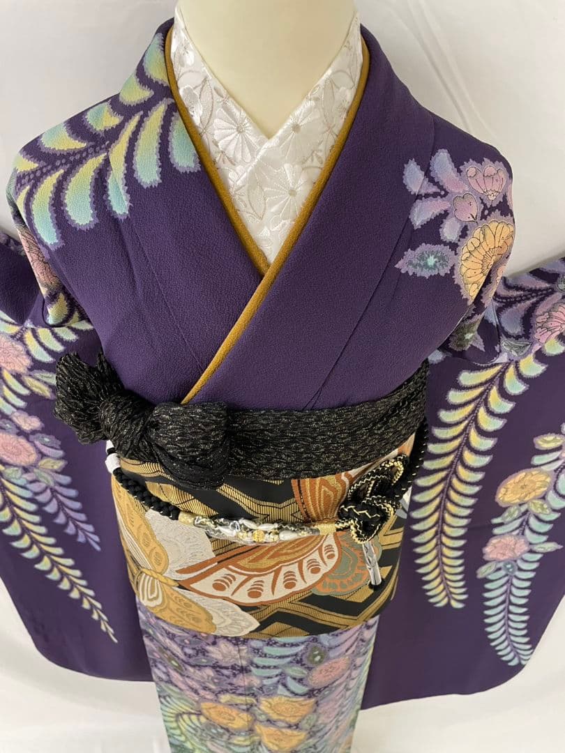 売約済み【WA-Modern】★★正絹　辻ヶ花　振袖2点セット(振袖長襦袢)★★