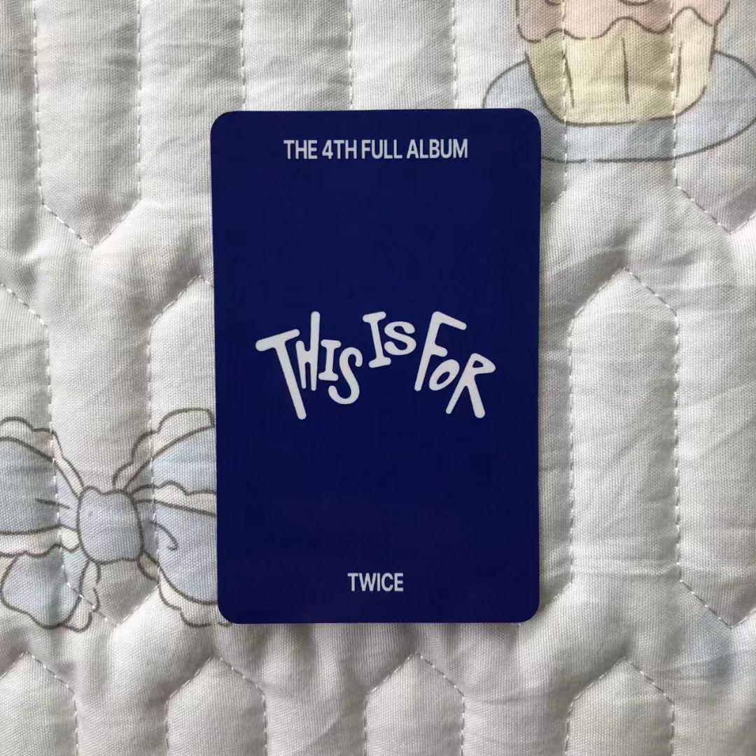 TWICE THIS IS FOR サノク 事前収録 ジヒョ トレカ