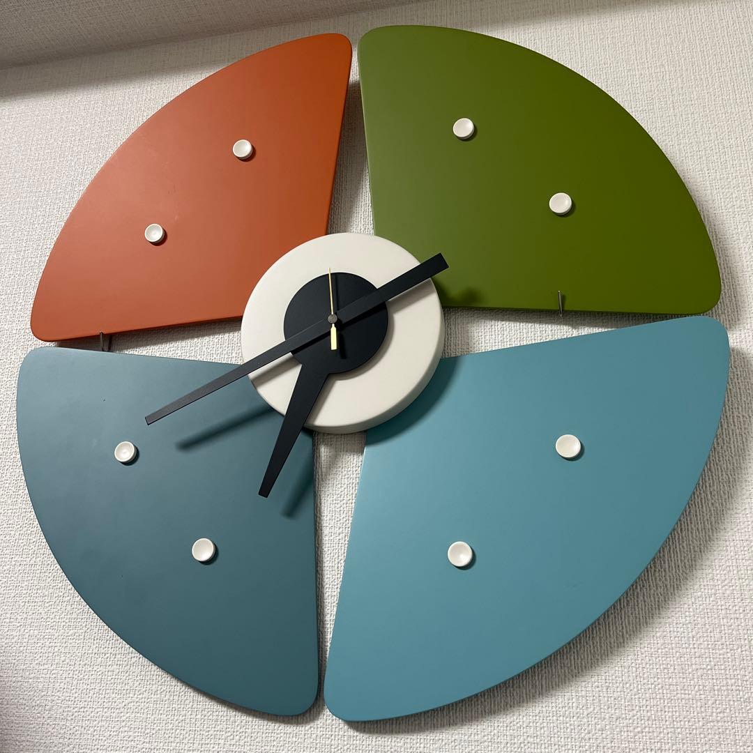 ペタルクロック マルチカラー vitra ジョージ・ネルソン　廃盤色