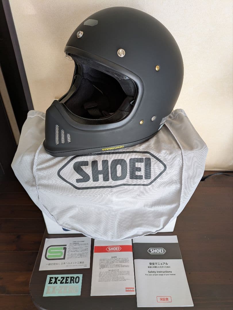 【超美品】SHOEI★EX-ZERO★マットブラック★Lサイズ