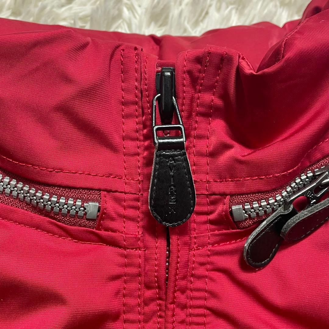 【極美品】 AVIREX トップガン MA-1フライトジャケット レッド M