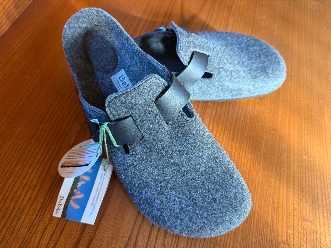 新品⚠️ビルケンシュトックBIRKENSTOCKボストン❣️ウールフェルトクロッグ