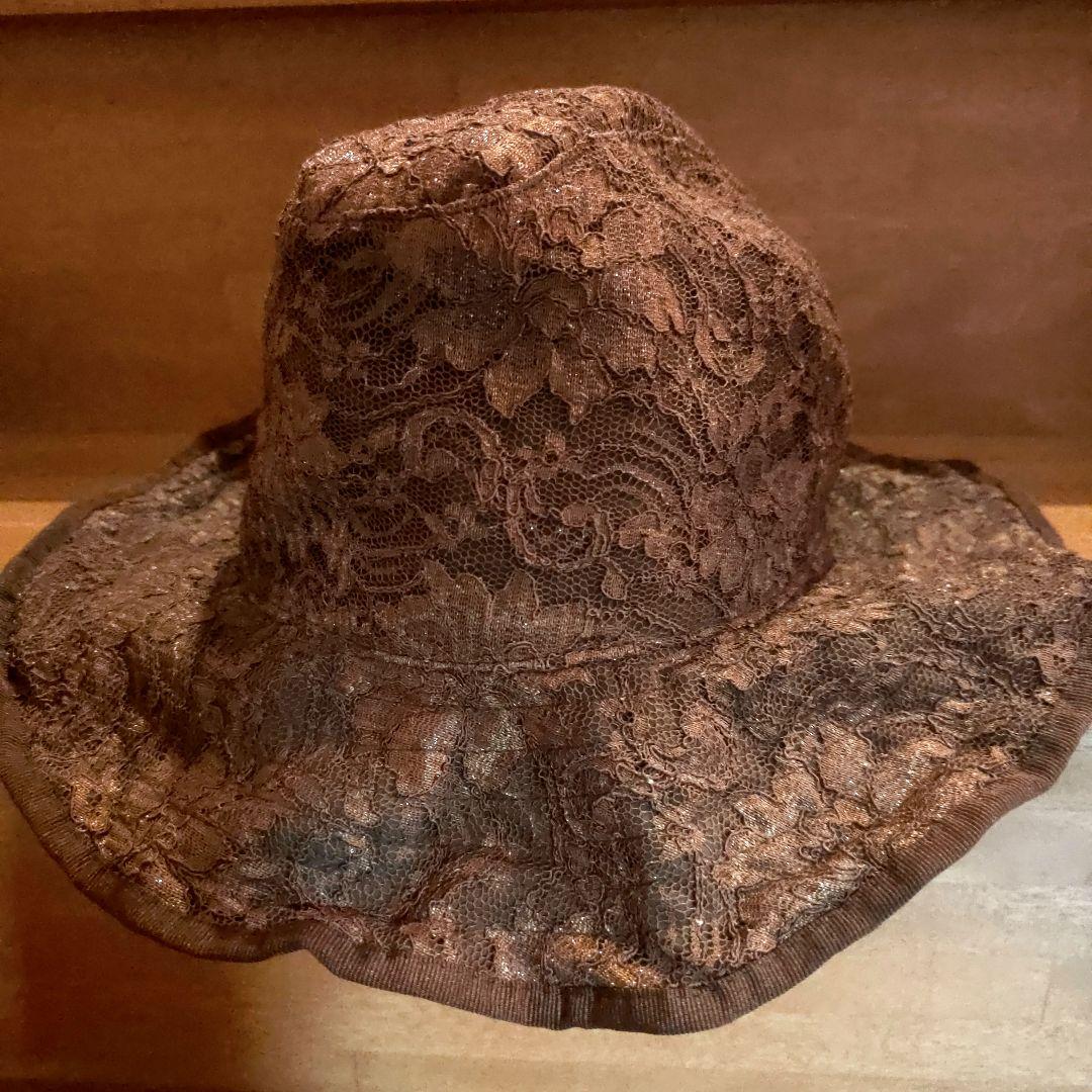 MASNADA ETICHETTA TOSCANレースフリルエッジハットイタリア