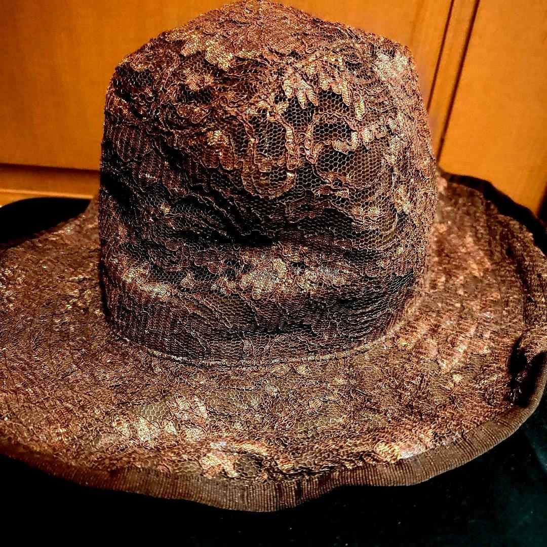 MASNADA ETICHETTA TOSCANレースフリルエッジハットイタリア