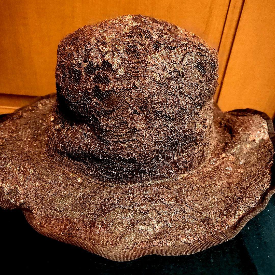 MASNADA ETICHETTA TOSCANレースフリルエッジハットイタリア